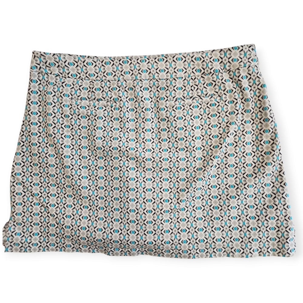 Ruby Rd. Turquoise/Gray/White Golf Skort Size 18W - Picture 2 of 8